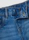 Blue pure cotton wide-leg denim jeans with Lilo & Stitch print for girls_2