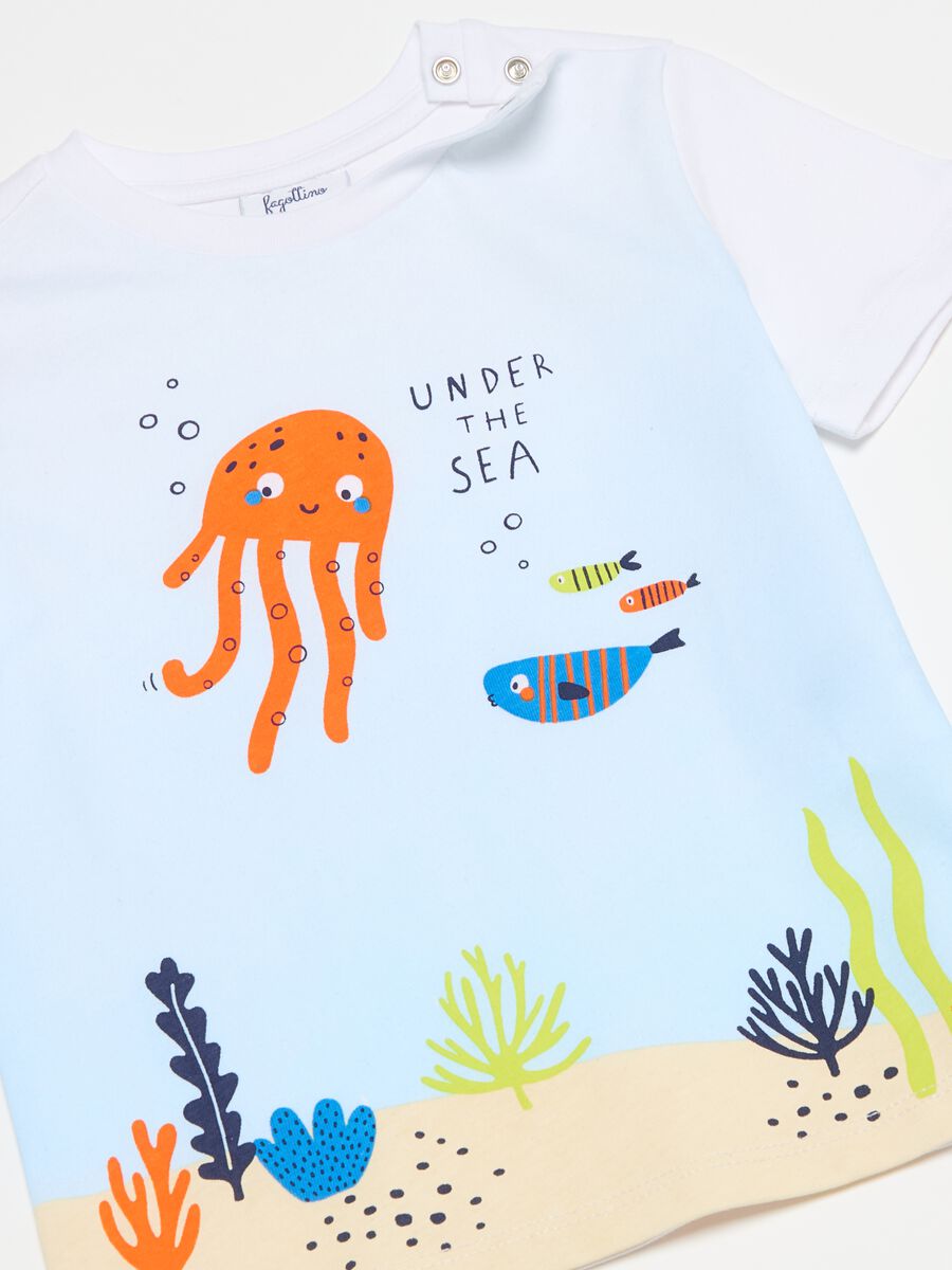 T-shirt with sea animals print_2