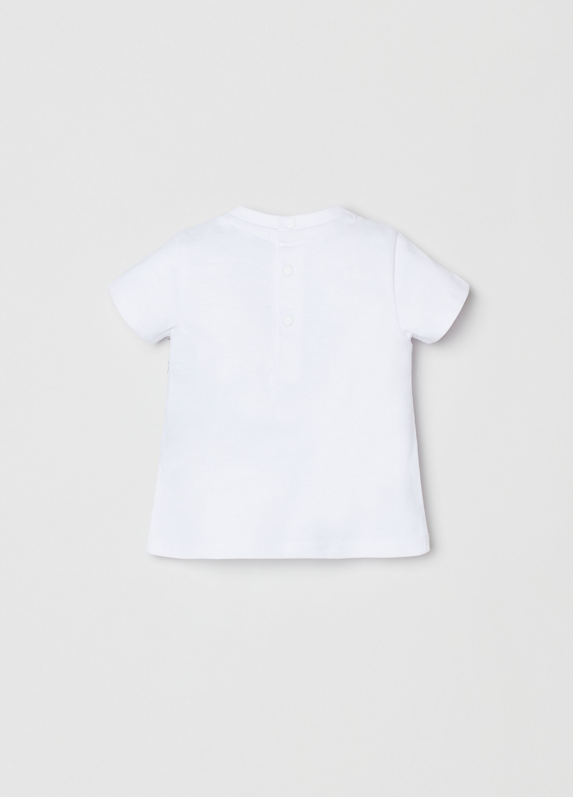 Cotton T-shirt with Father's Day print