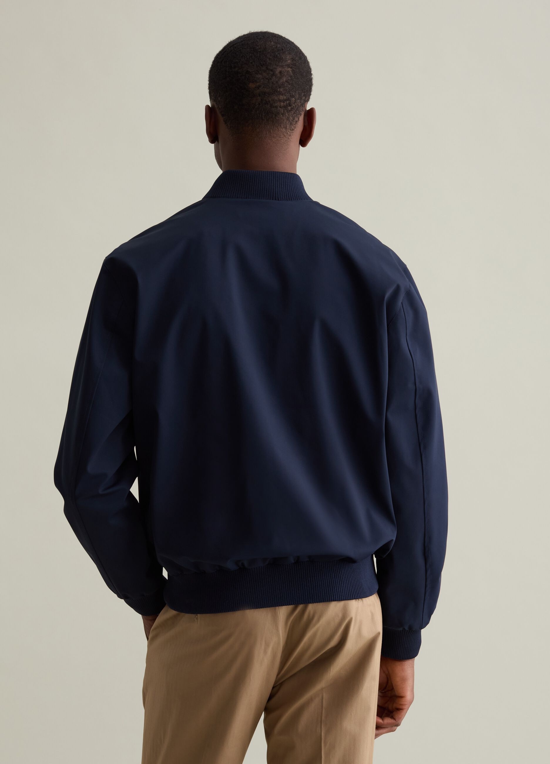 Full-zip bomber jacket