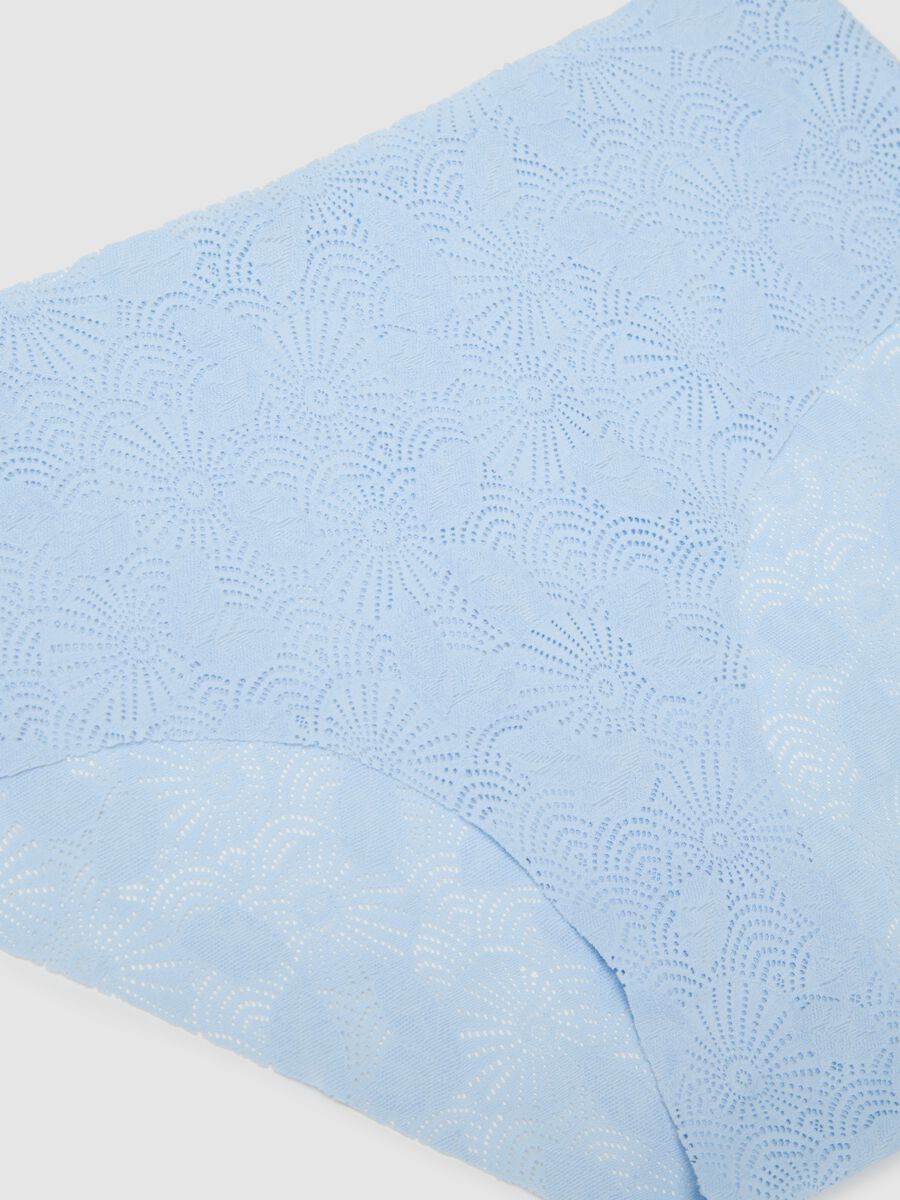 Women's regular fit blue lace knickers_5