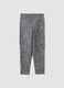 Treggings skinny grigi in cotone organico elasticizzato per bambina_1