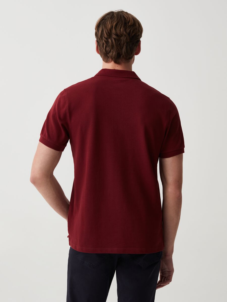 Organic cotton pique polo shirt_2