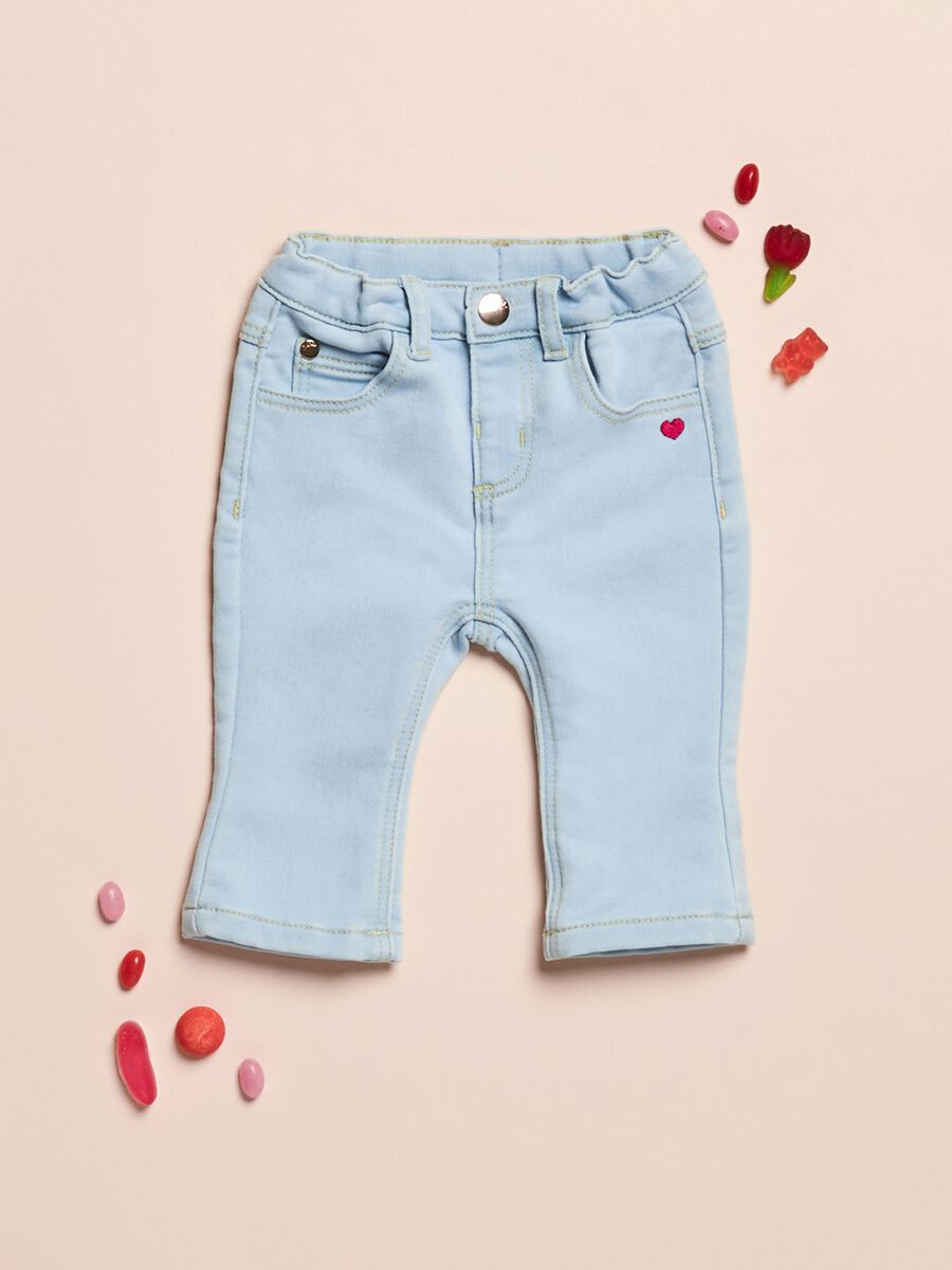 Jeans in morbida felpa di cotone_0