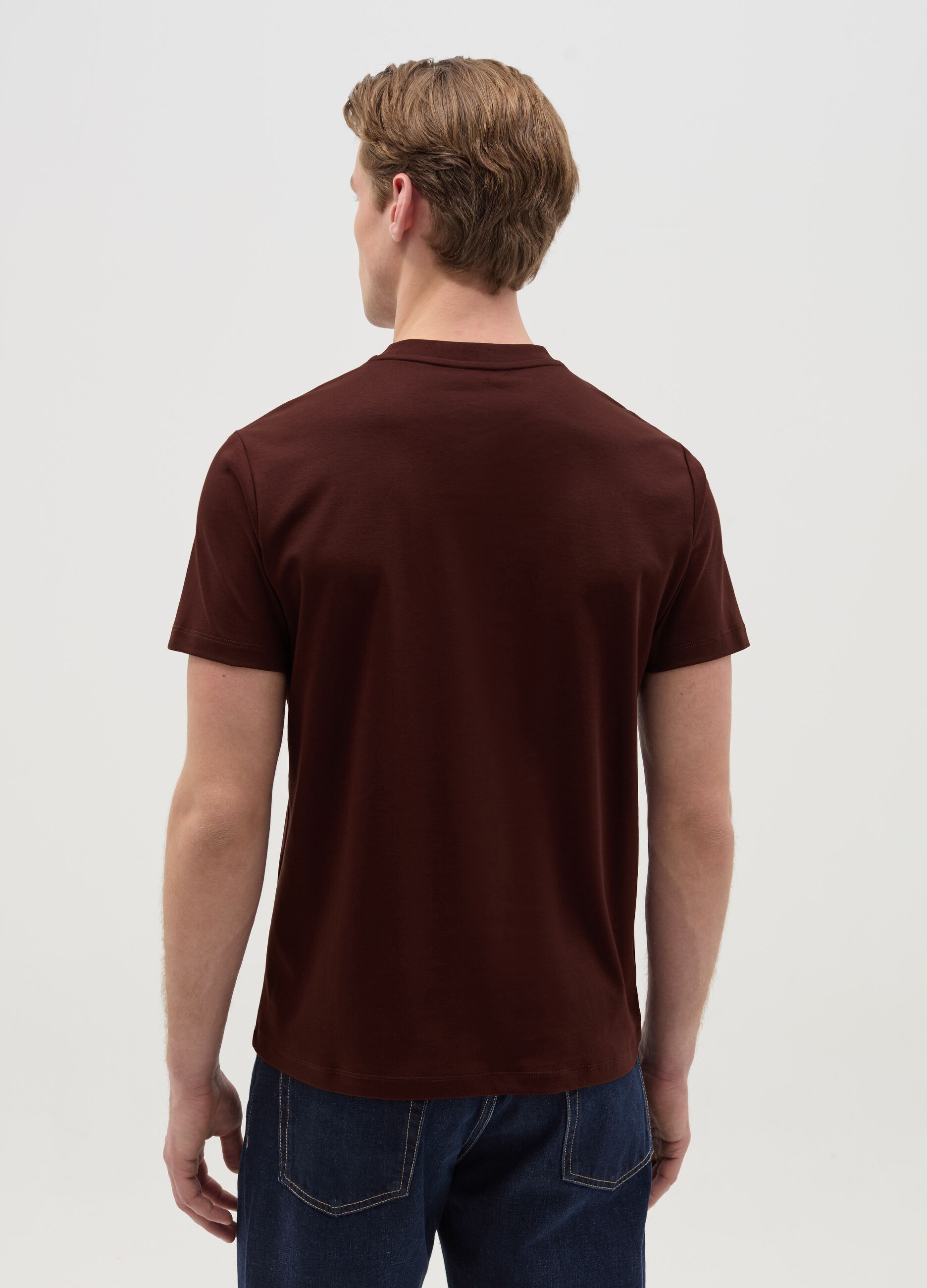 Regular-fit T-shirt with round neck