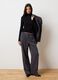 Black long-sleeve shirt in stretchy Lyocell_1