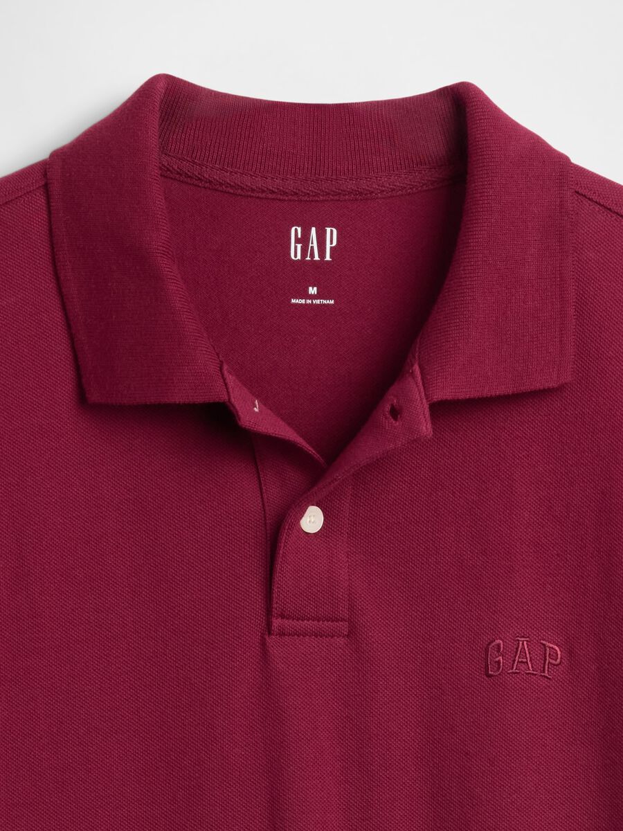 Red stretch short sleeve polo_4