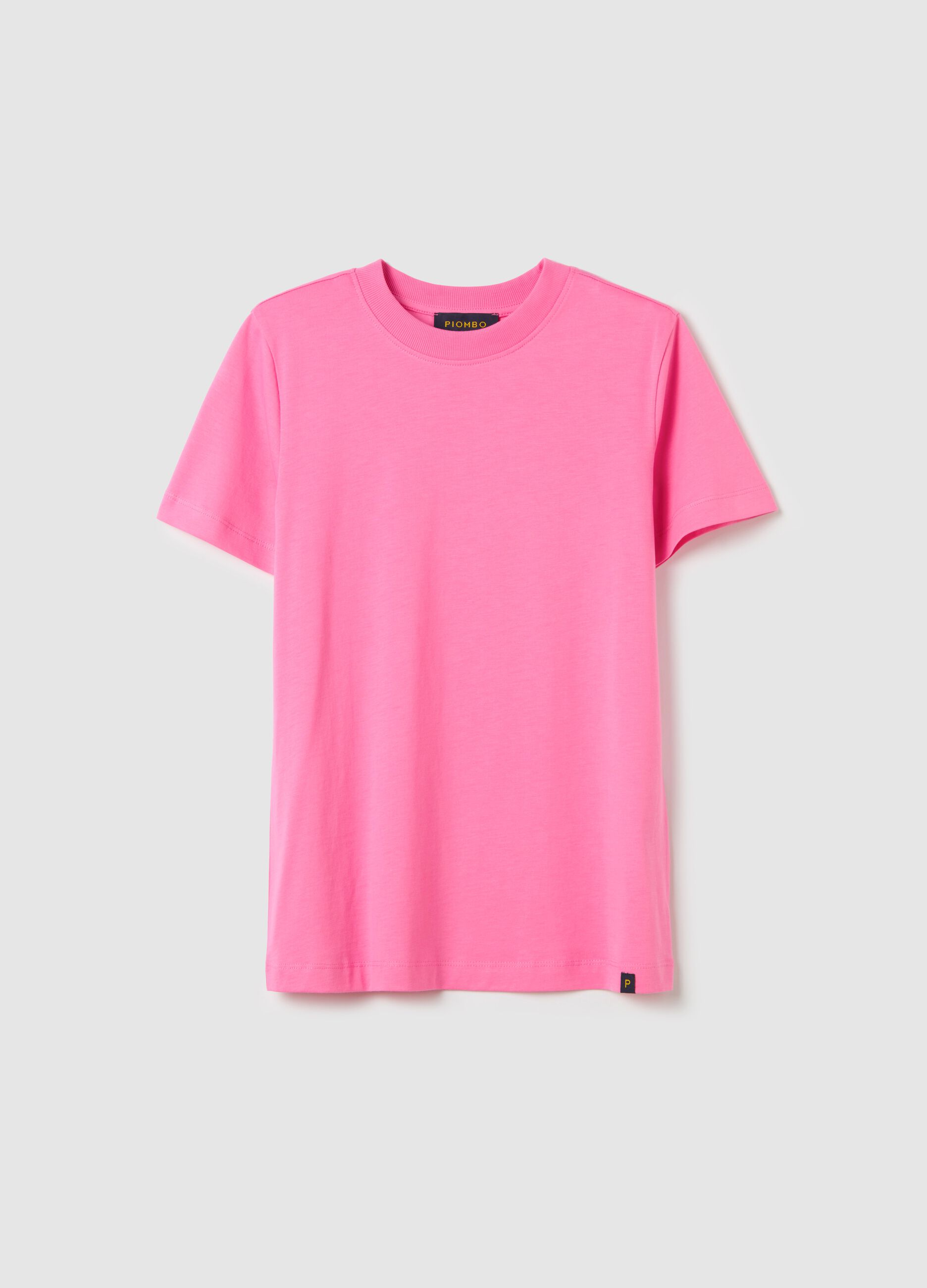 T-shirt girocollo in cotone