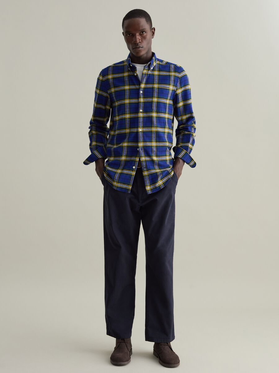 Flannel shirt with check pattern_1