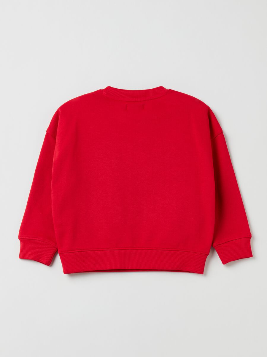 Felpa in cotone con patch 100° Anniversario_1