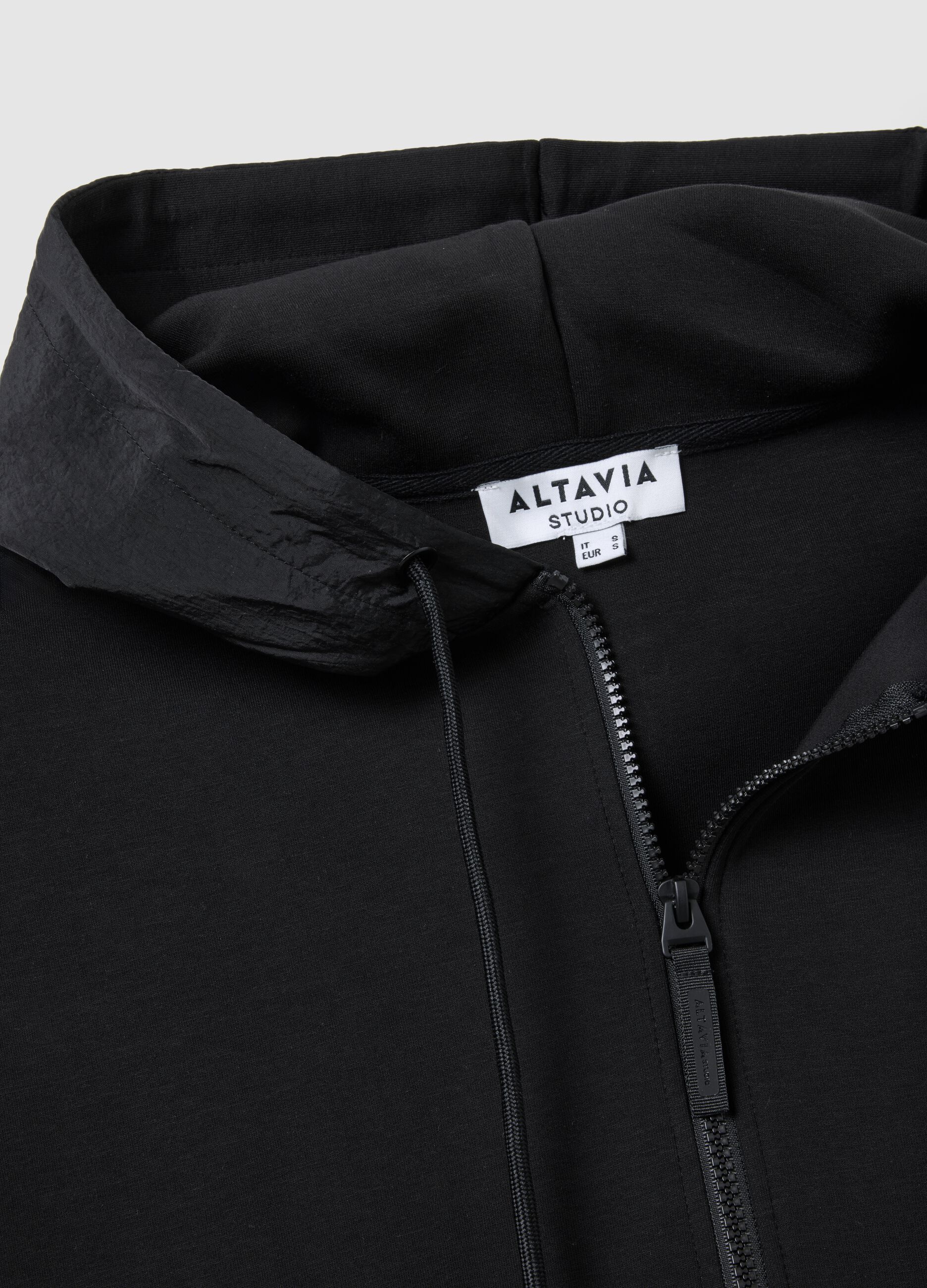 Full-zip cropped hoodie ALTAVIA STUDIO
