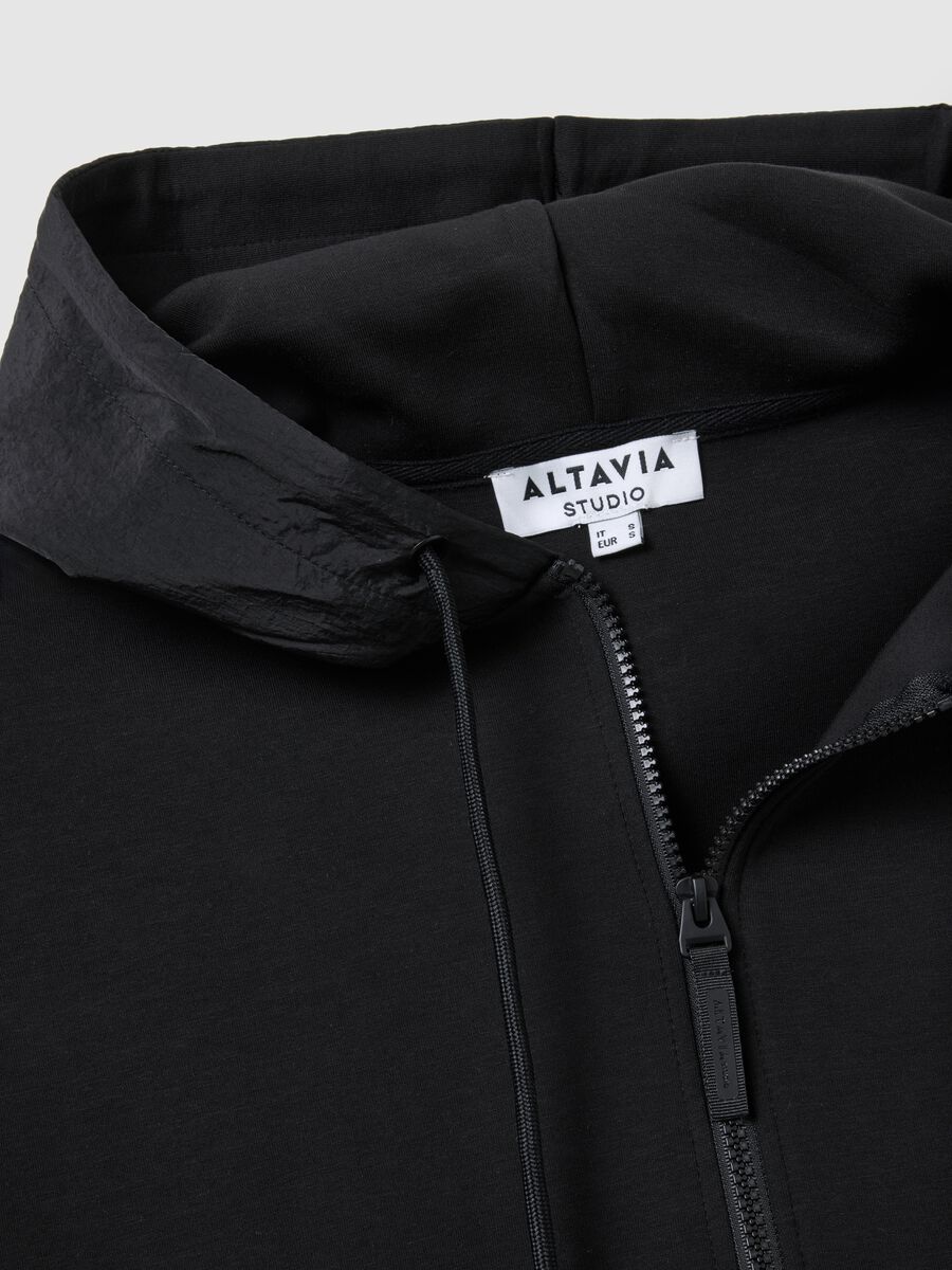 Full-zip cropped hoodie ALTAVIA STUDIO_5