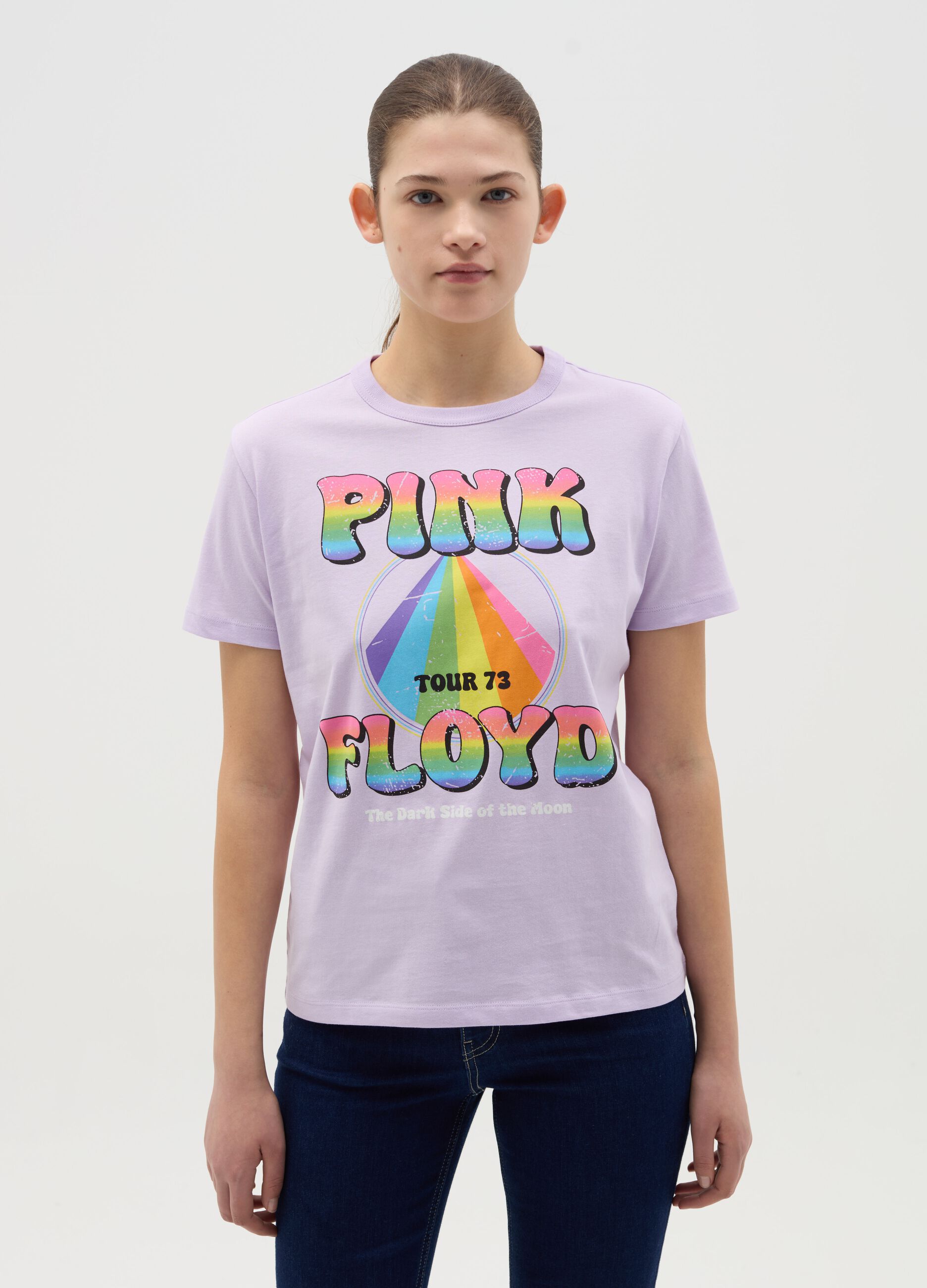 T-shirt with Pink Floyd print