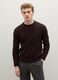 Brown regular fit tricot jumper_2