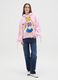 Pink cotton-blend hoodie regular fit with Sailor Moon print_0