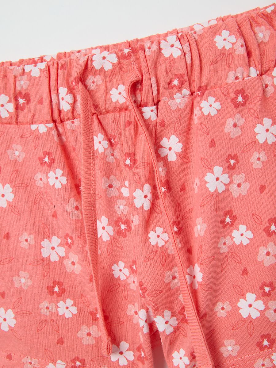 Baby Girl Shorts in Pure Cotton Pink Regular Fit_2