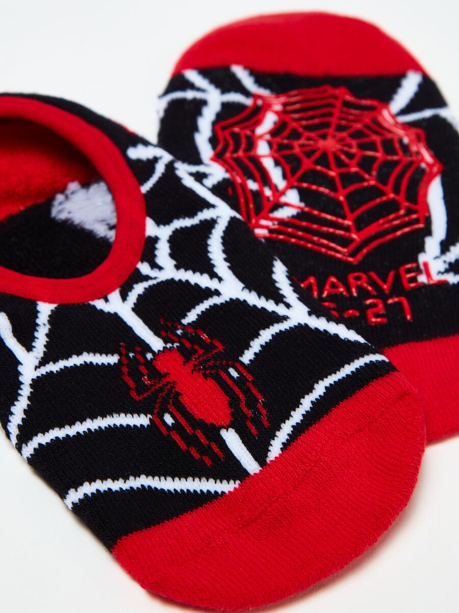 Two-pair pack Spider-Man slipper socks_2