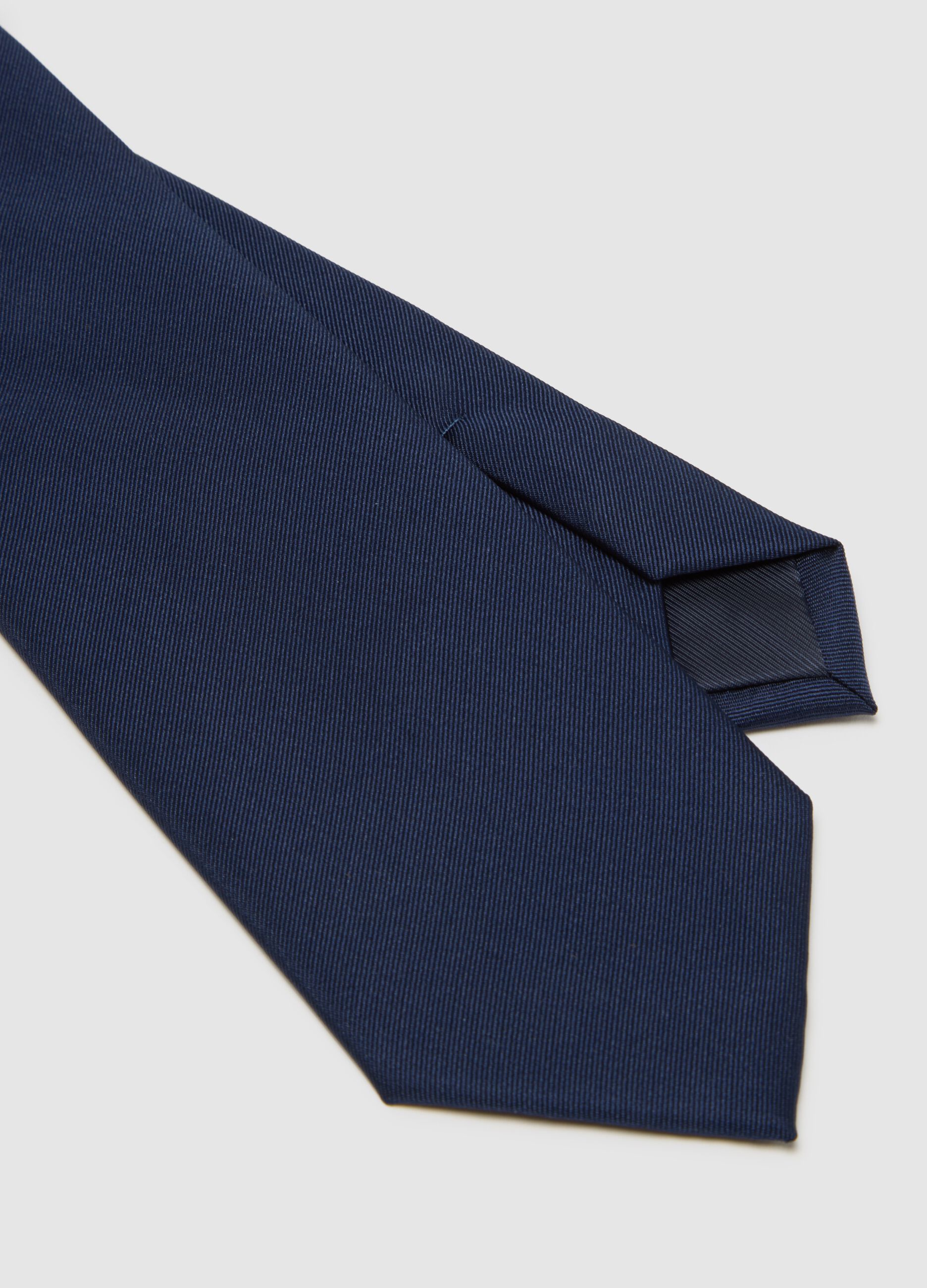 Blue Polyester Tie