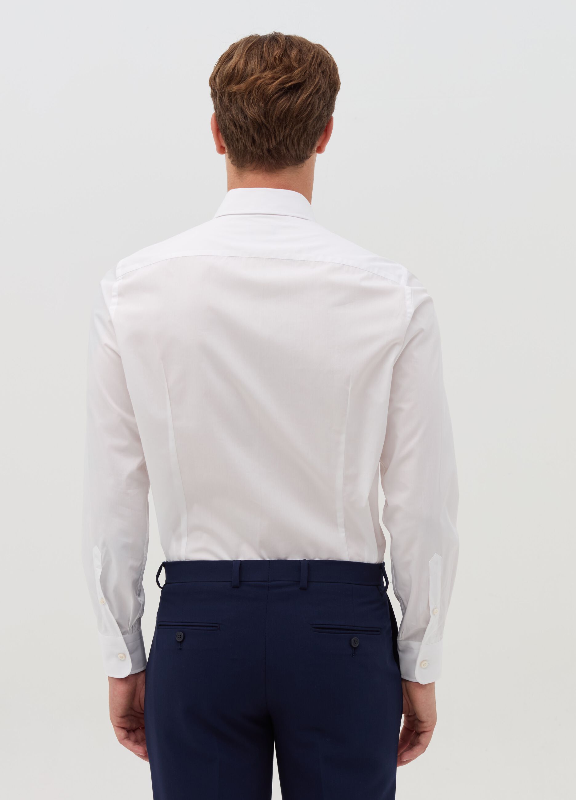 Camicia slim fit in cotone da Uomo OVS