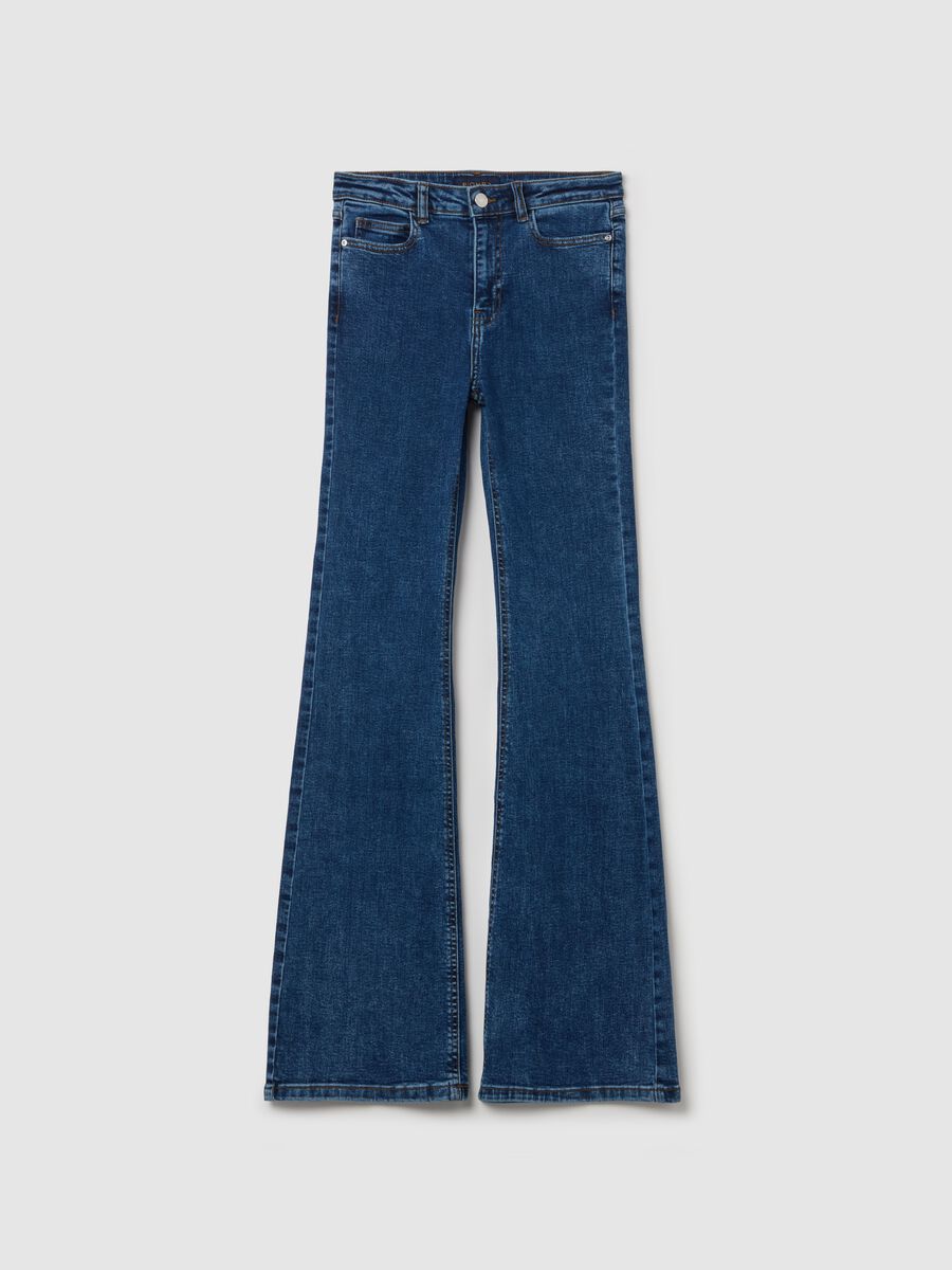 Flare-fit jeans with five pockets_4