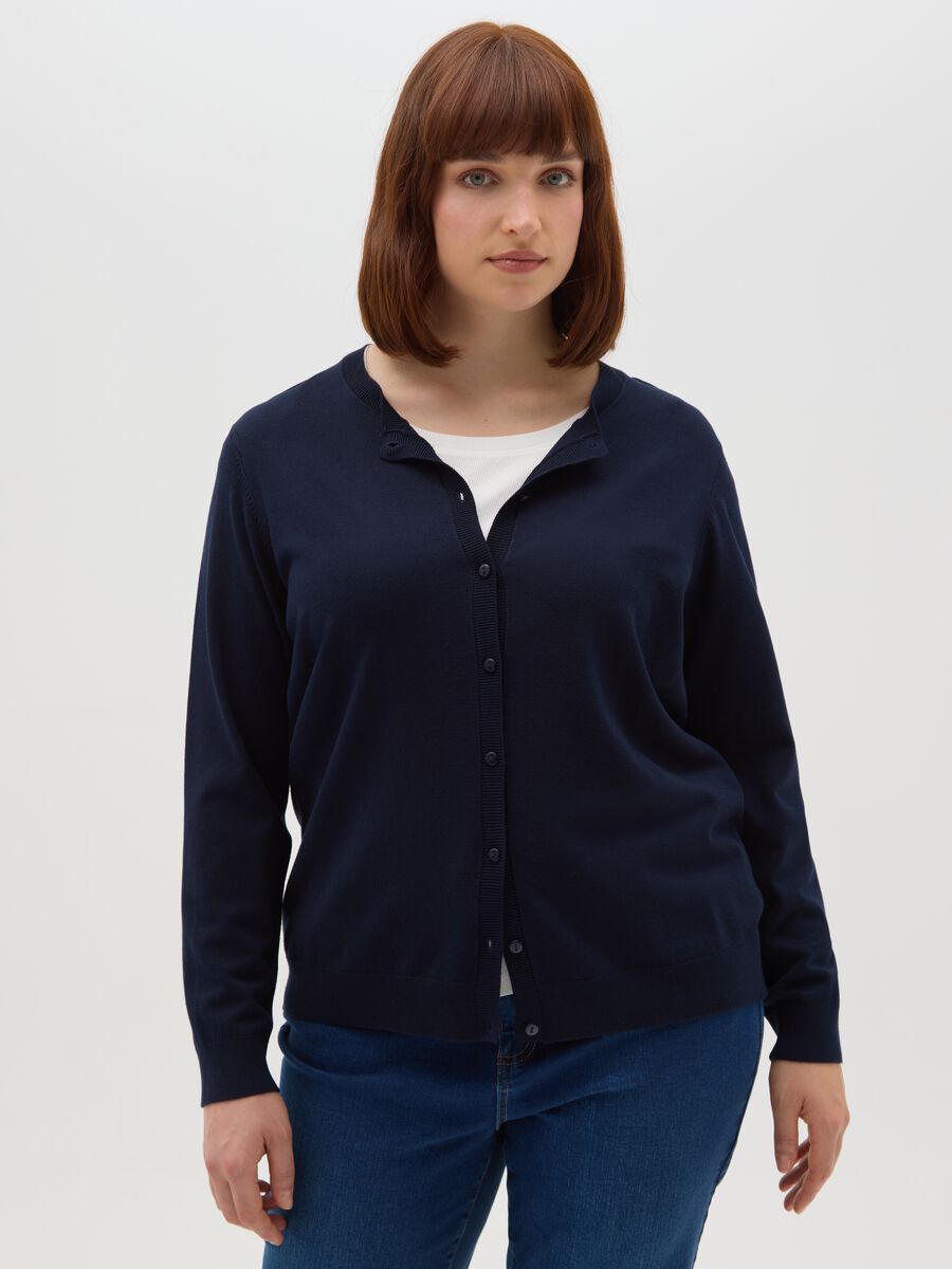 Blue cardigan with buttons_0