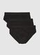 Set of black pure cotton regular fit slip pants_4