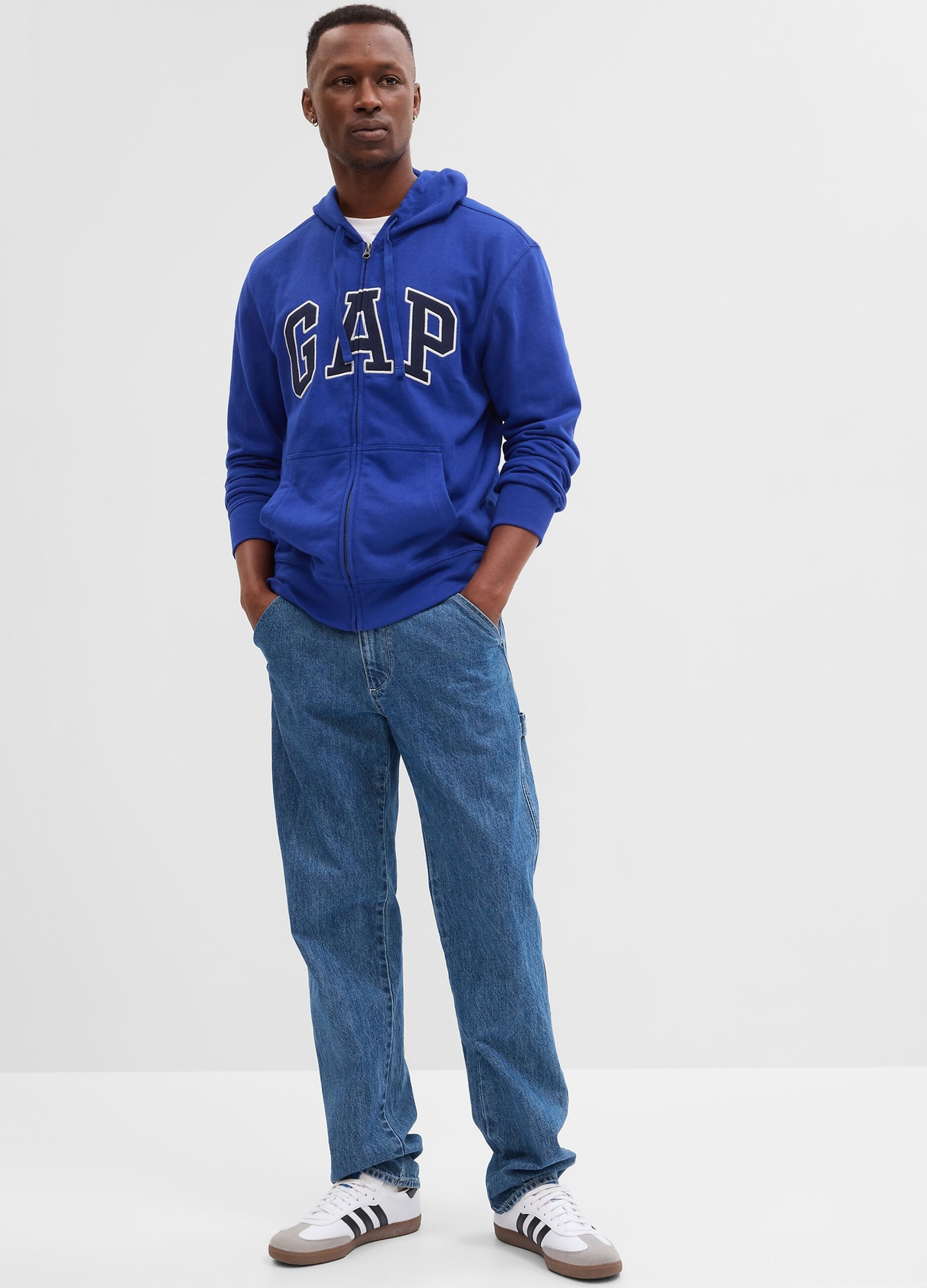 Ovs Full-zip con cappuccio e ricamo logo
