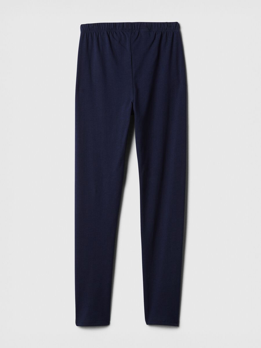 Girls' Stretchy Blue Leggings_1