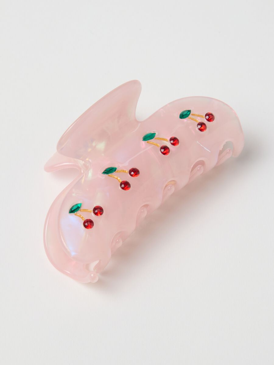 Pink Cherry Hair Clip_2