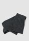Long ribbed grey socks in pure organic cotton_2