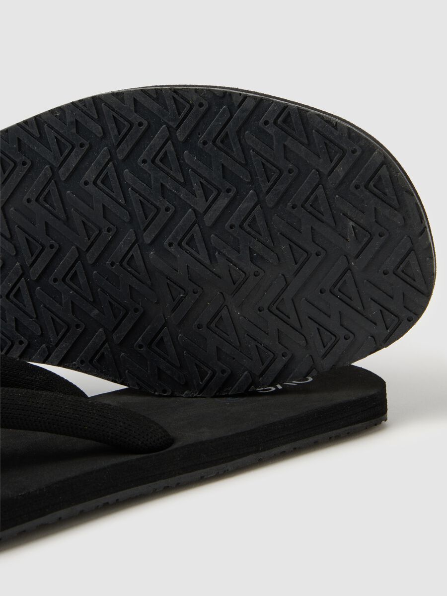 Women's black flip-flops with non-slip sole_2
