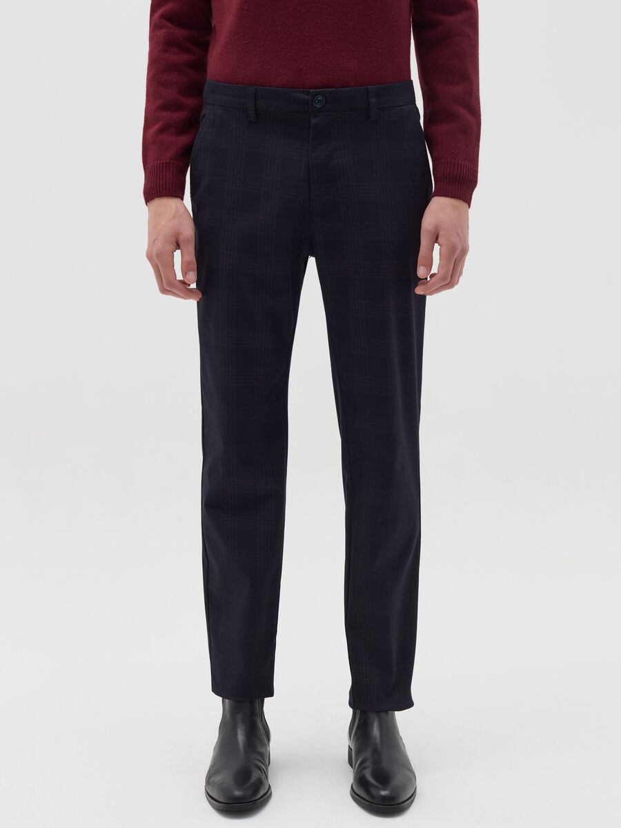 Chino trousers in Prince of Wales_1