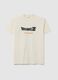 Beige pure cotton T-shirt with Dragonball logo_4