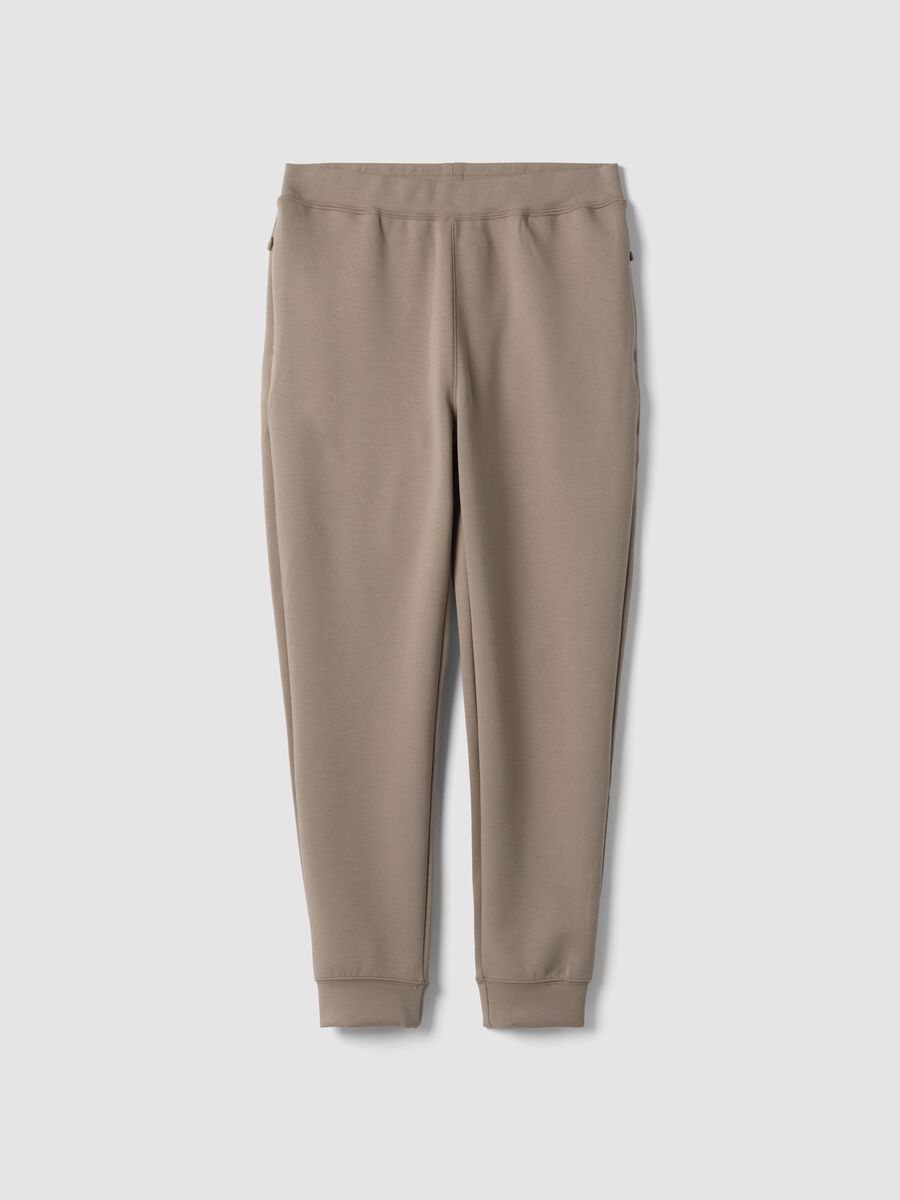 Jogger grigi regular fit in tessuto elasticizzato Easy dry_4