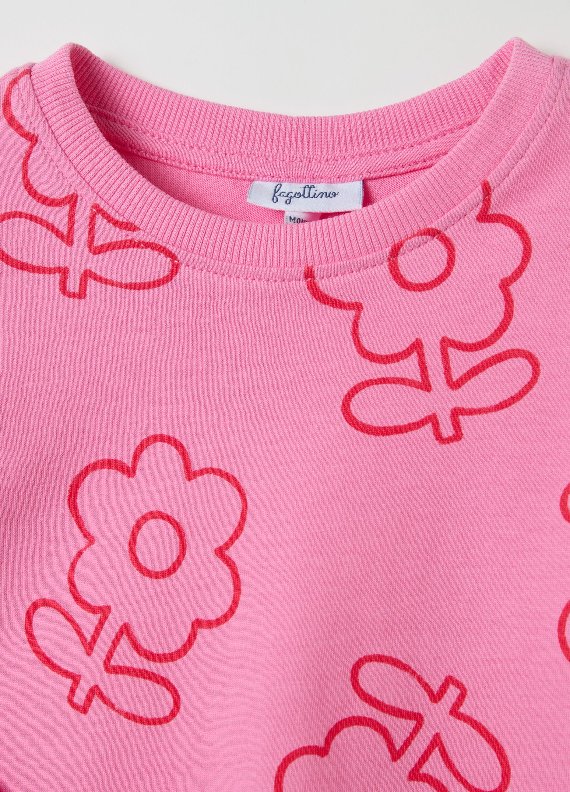 T-shirt a maniche lunghe con stampa 
