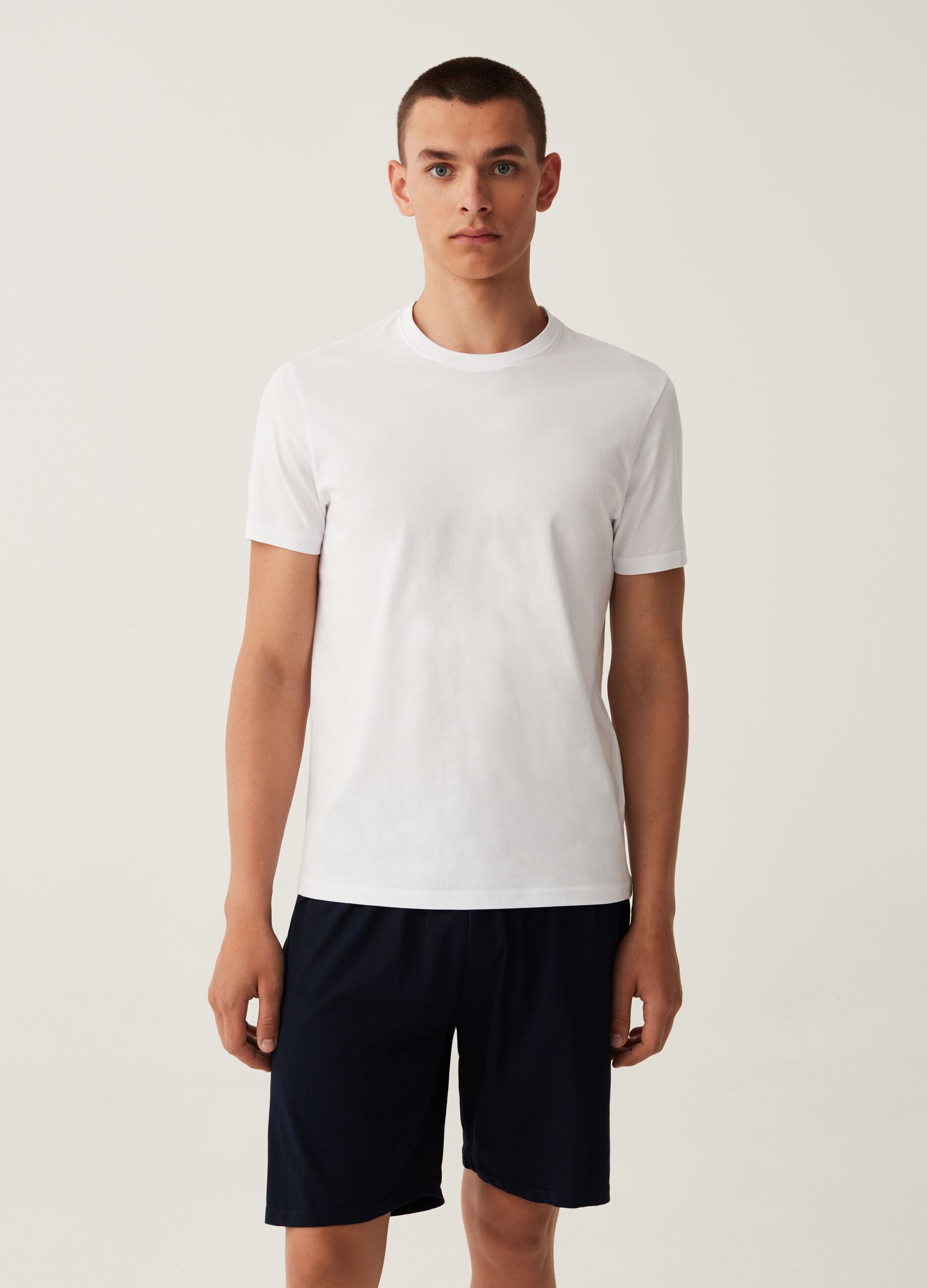Bipack t-shirt intima termica in cotone Bianco ottico da Uomo