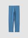 Leggings azzurri in cotone elasticizzato skinny fit_0