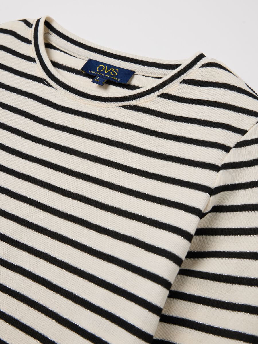 Striped T-shirt with lurex_5