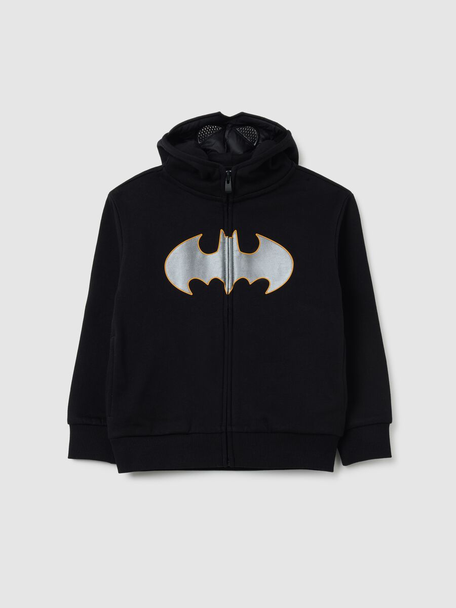 Children's black pure cotton hoodie regular fit_0