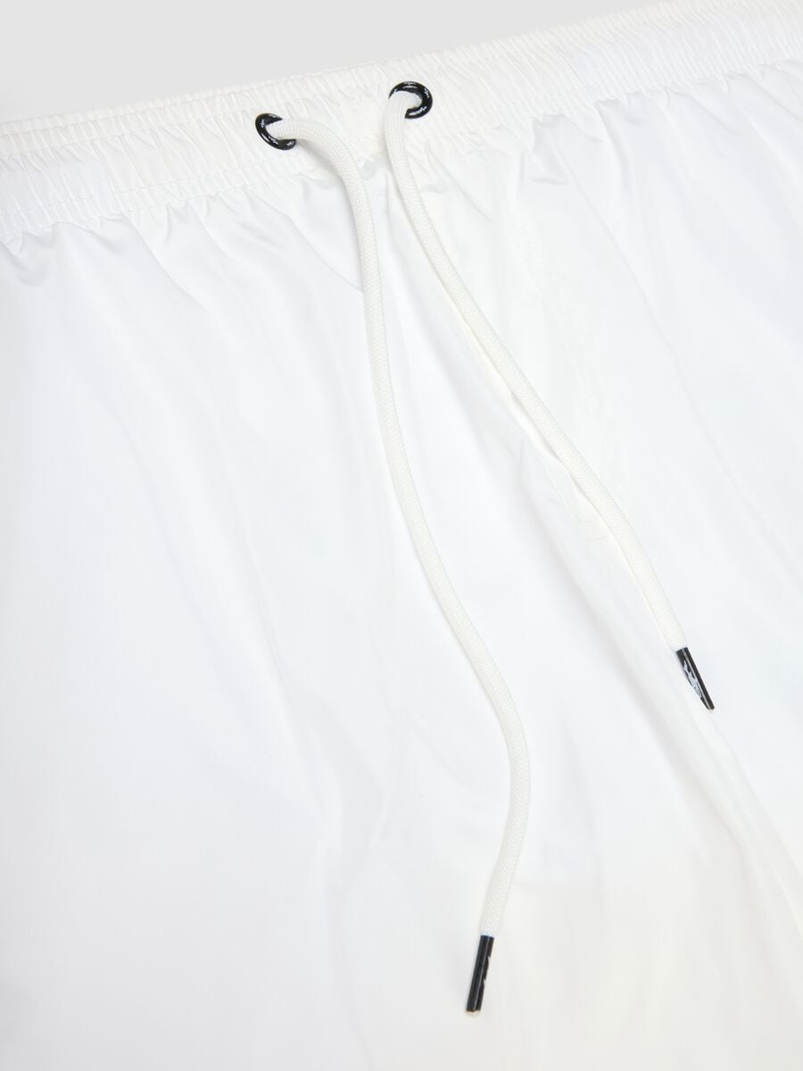 Boxer mare bianco con vita elasticizzata e coulisse_1