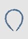 SINCERELY HAIR Blue Satin Headband_0