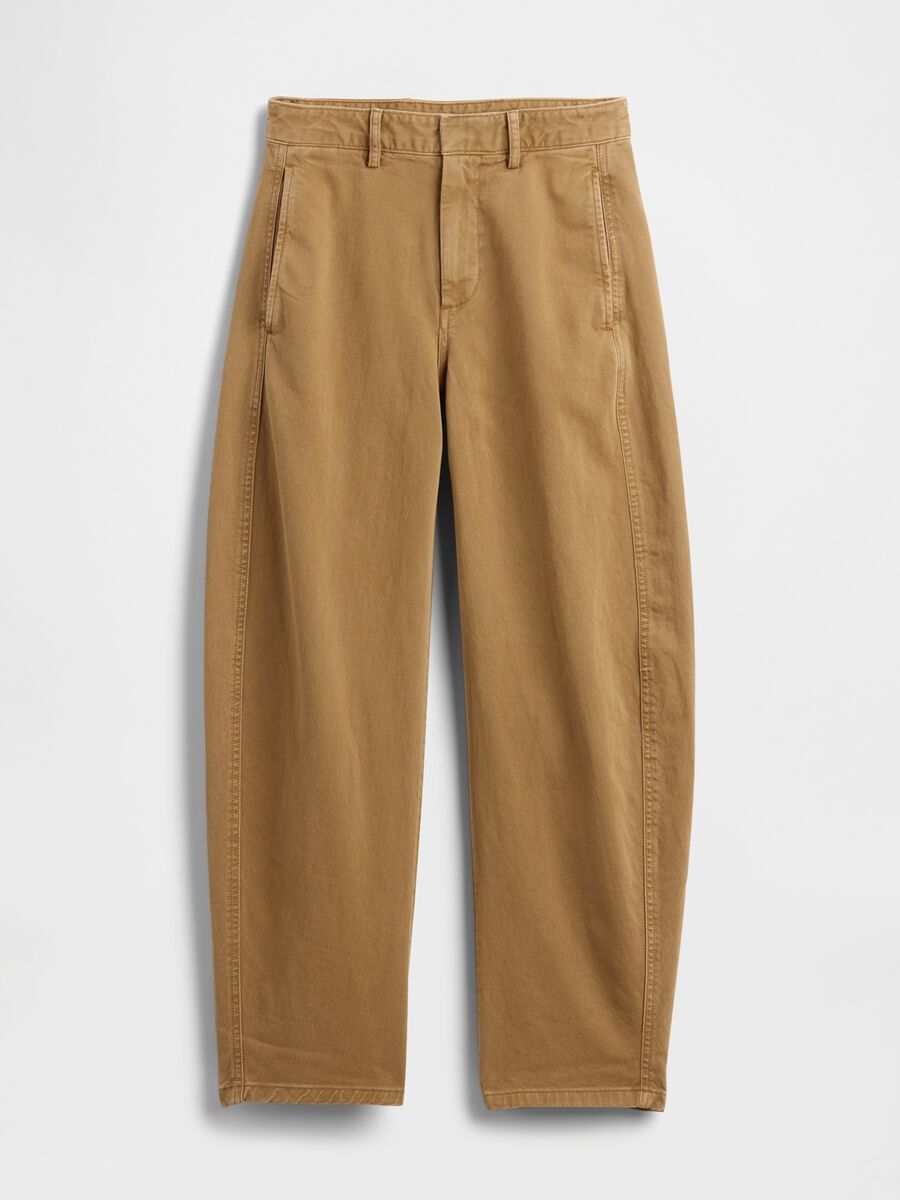 Pantaloni marroni in cotone_6