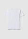 Boy's white pure cotton regular fit T-shirt with print_1