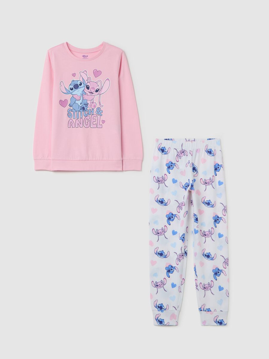 Long pyjamas with Stitch and Angel print_0