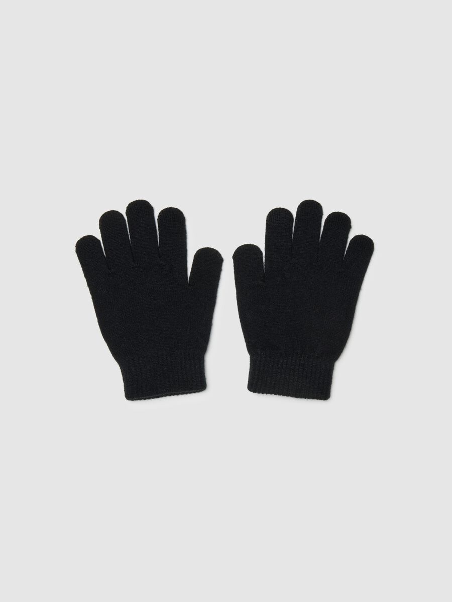 Black child gloves with Batman print_1