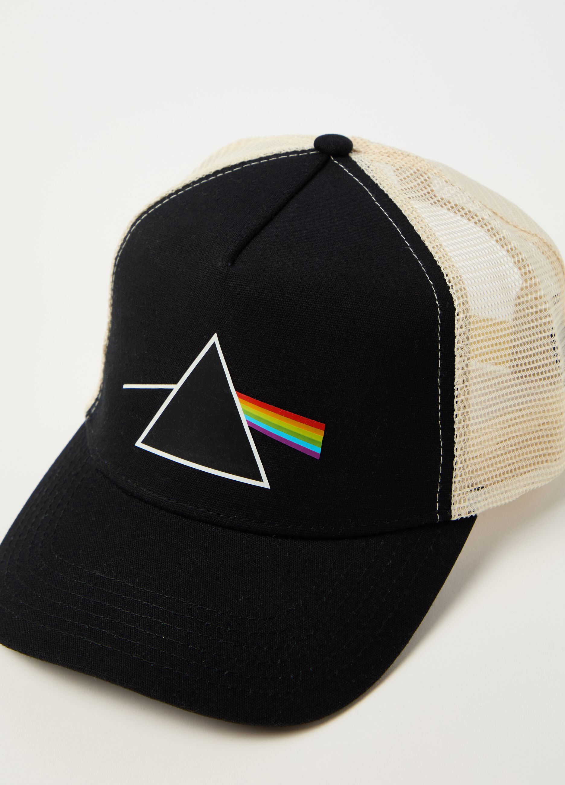 Baseball cap with Pink Floyd print