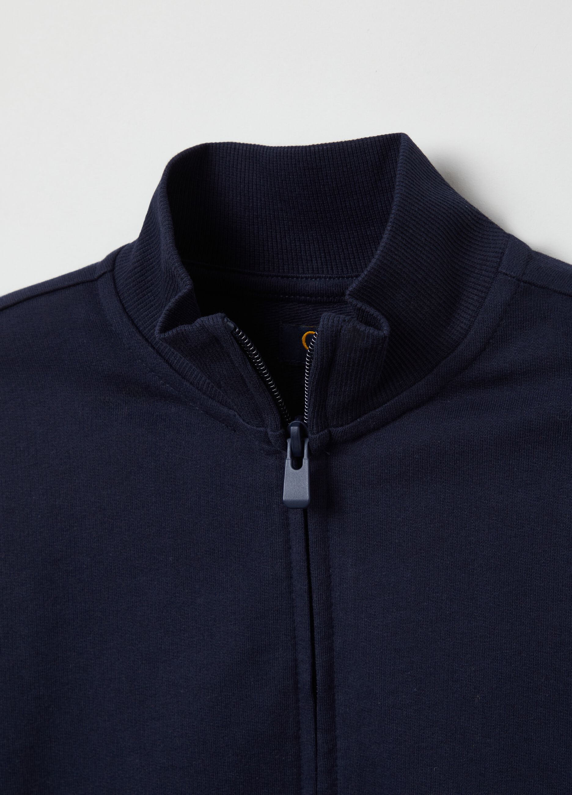 Full-zip in French Terry a collo alto_2