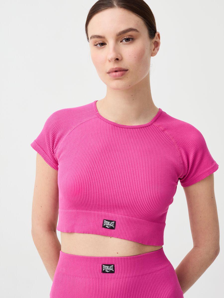 Ribbed cropped T-shirt_0