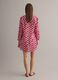 Red pure cotton kaftan with floral print_2