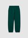 Kids' pure green cotton regular fit joggers_1